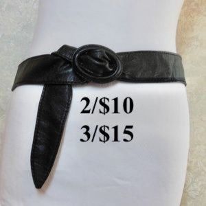 NEW Aldo Black PU Leather Belt Small/ Medium